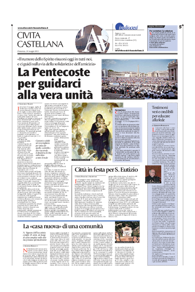 Avvenire - pagina diocesana del 24/05/2015